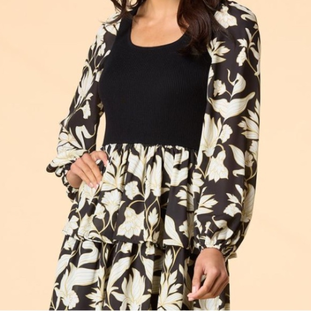 Versona Floral Pattern Dress